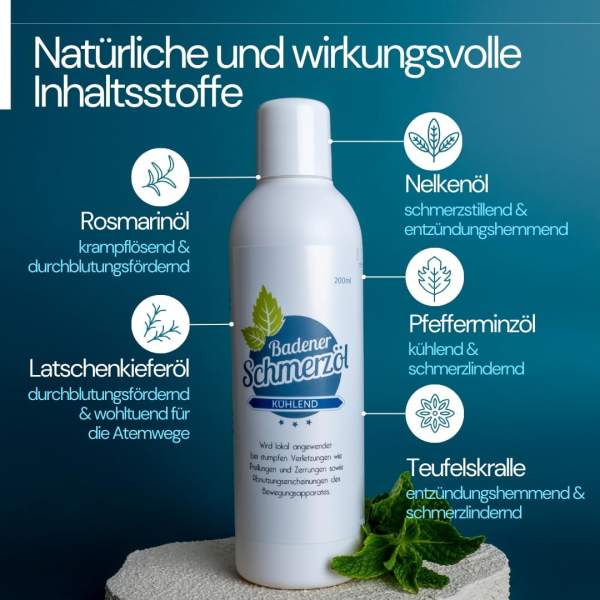 BADENER SCHMERZÖL KÜHLEND 200ML
